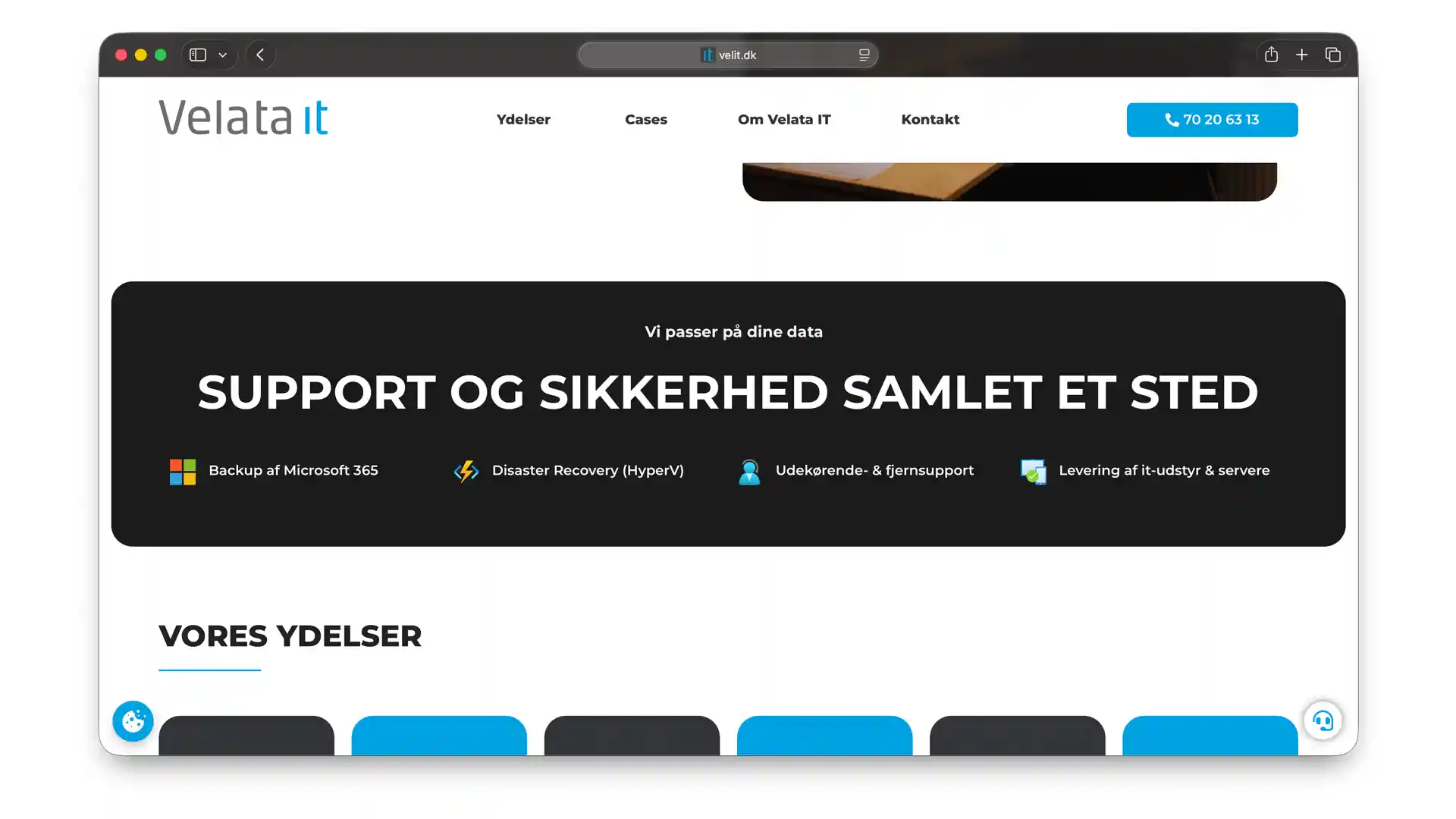 Sektion der viser USP'er